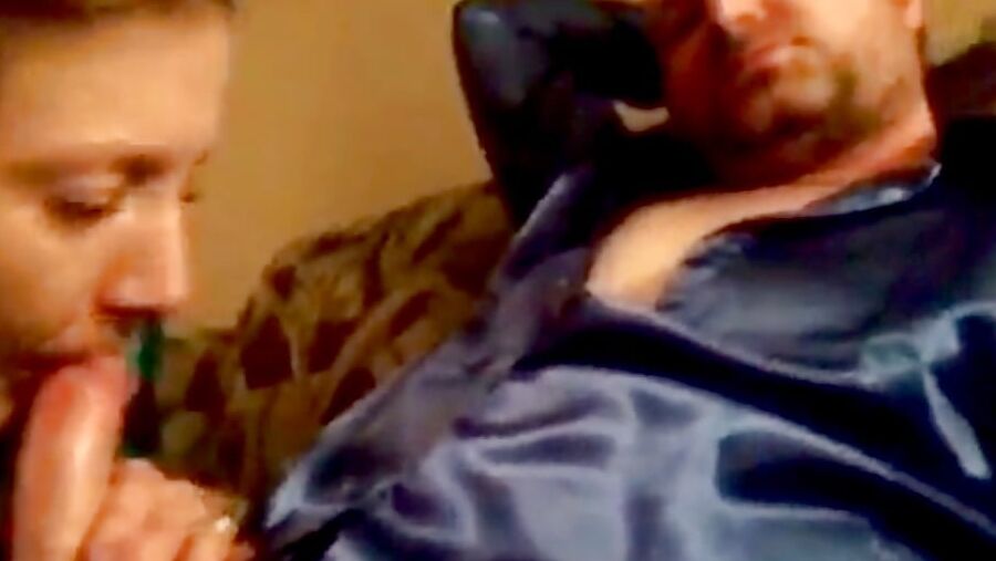 New Green Satin Blouse Mature Milf Cocksucker!