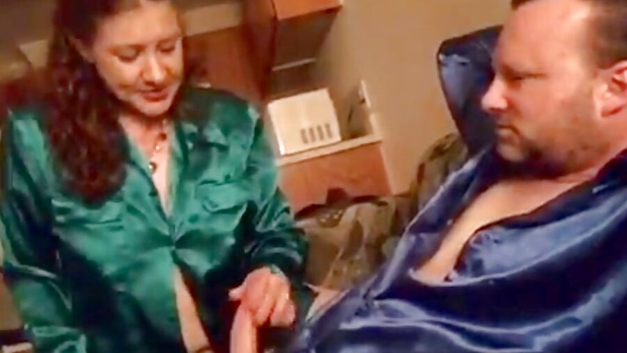 New Green Satin Blouse Mature Milf Cocksucker!