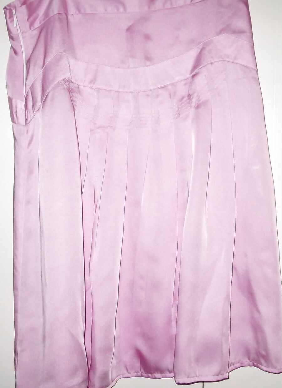 Satin slips and skirts