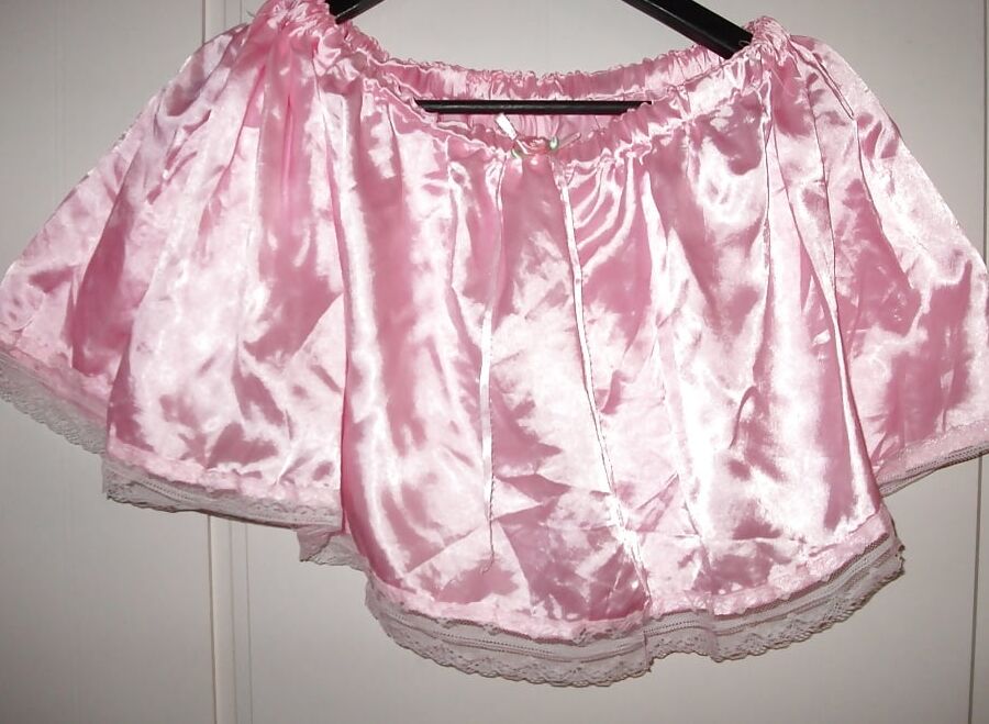 Satin slips and skirts