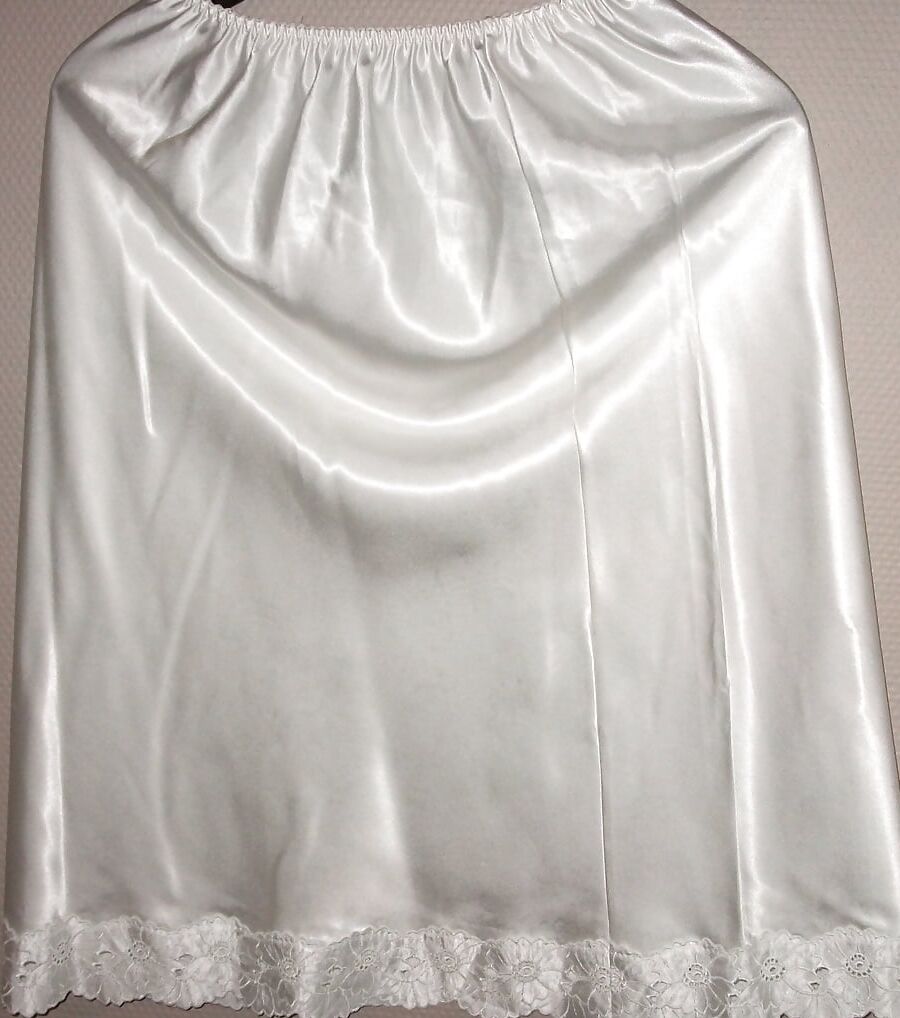 Satin slips and skirts