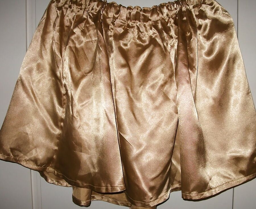 Satin slips and skirts