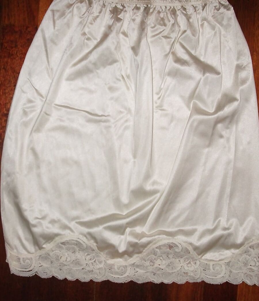 Satin slips and skirts