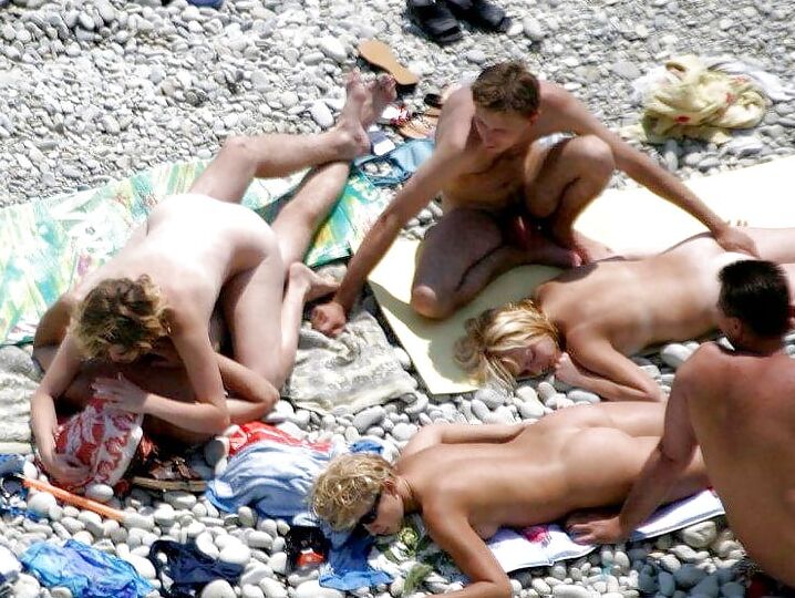 Nude Beach Blow Job