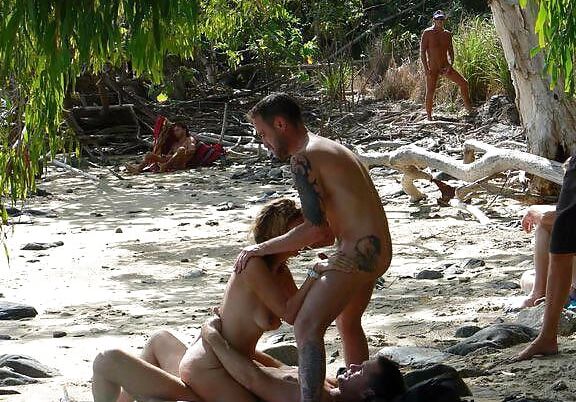 Hot Sex on nudist beach