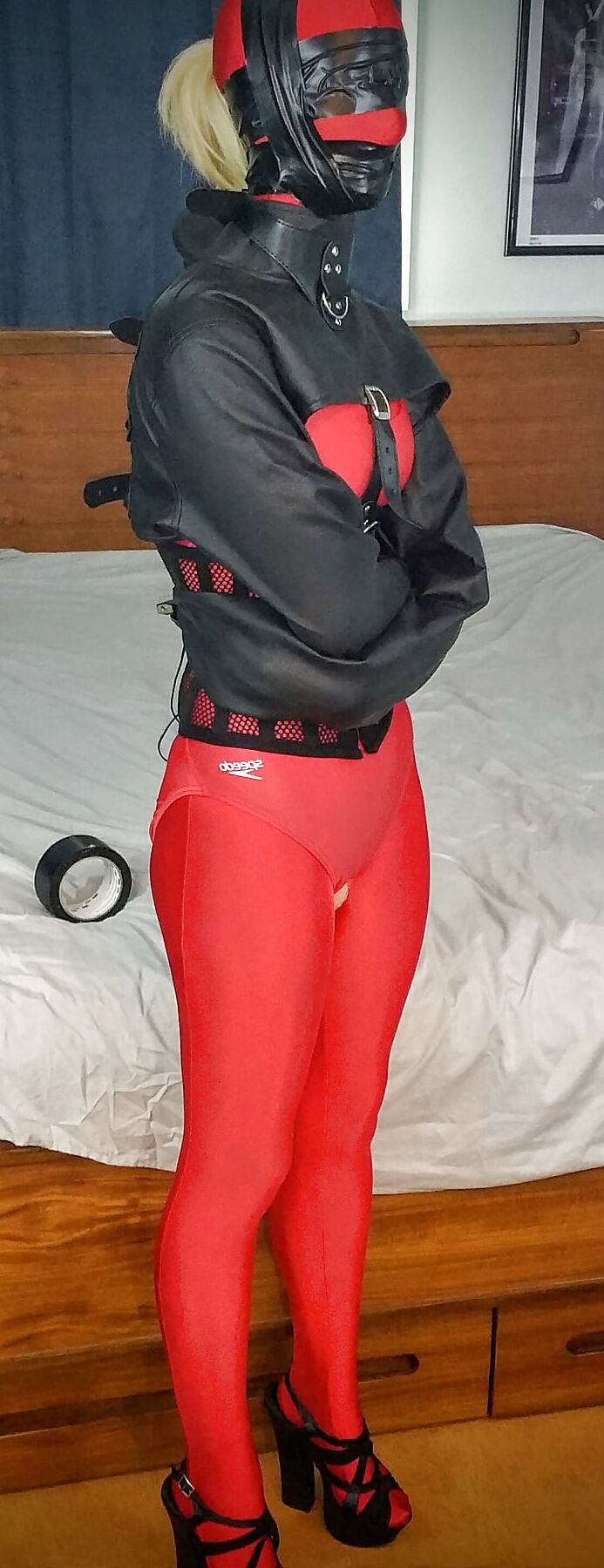 Trip Six.. Zentai Straightjacket Struggle