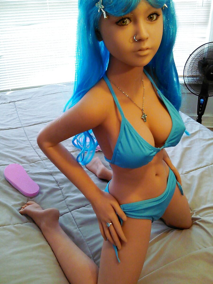 Nina's blue bikini 2