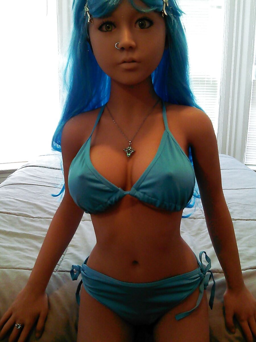 Nina's blue bikini 2