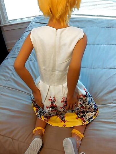 Nina's white dress