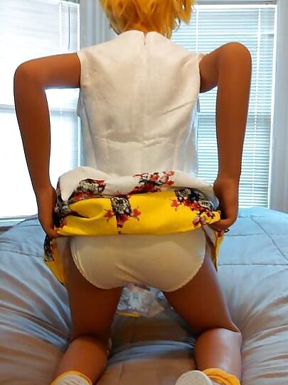 Nina's white dress