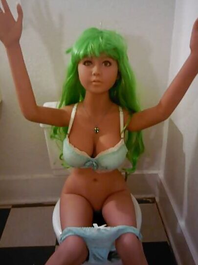 Nina on the crapper