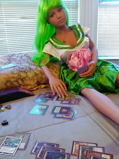 Nina playing magic again