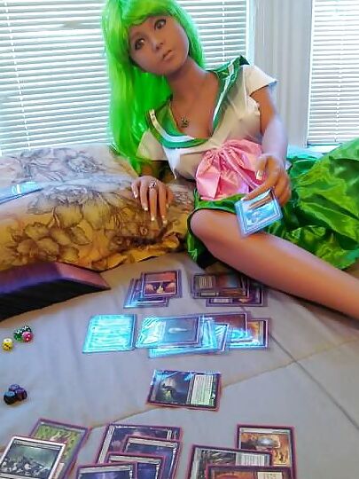 Nina playing magic again
