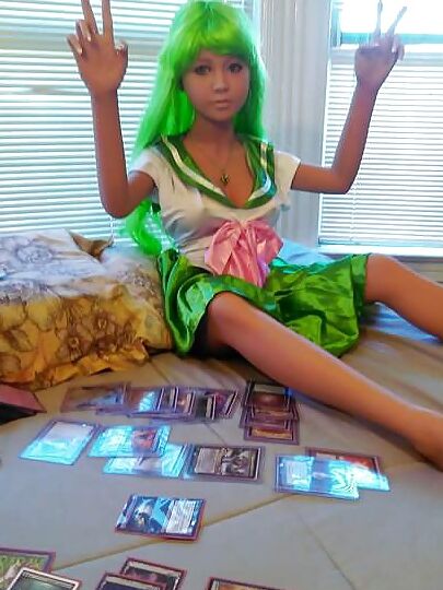 Nina playing magic again