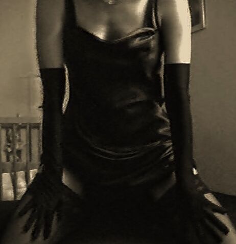 Black Satin Gown
