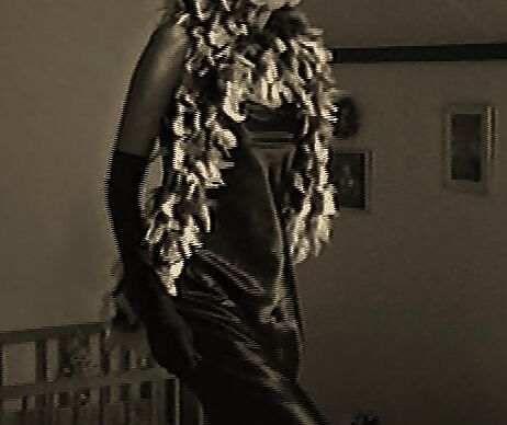 Black Satin Gown
