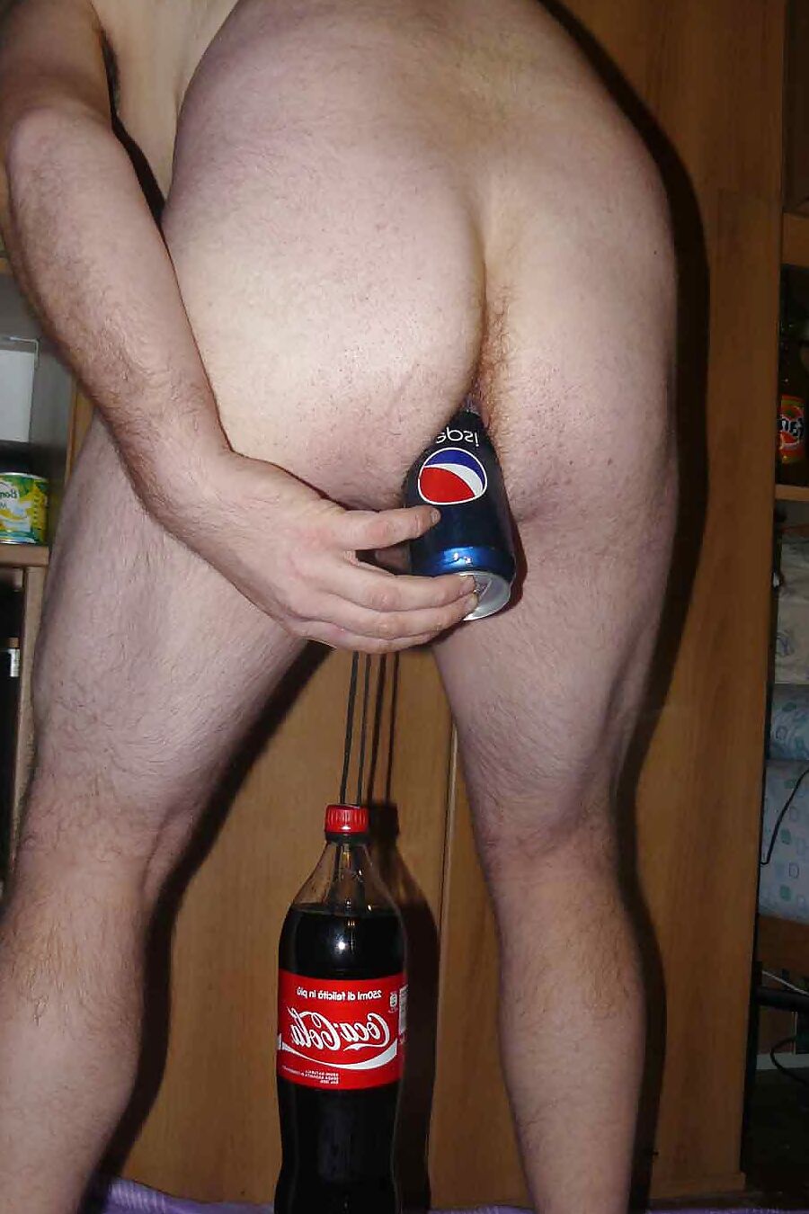 Balls torture with bottle