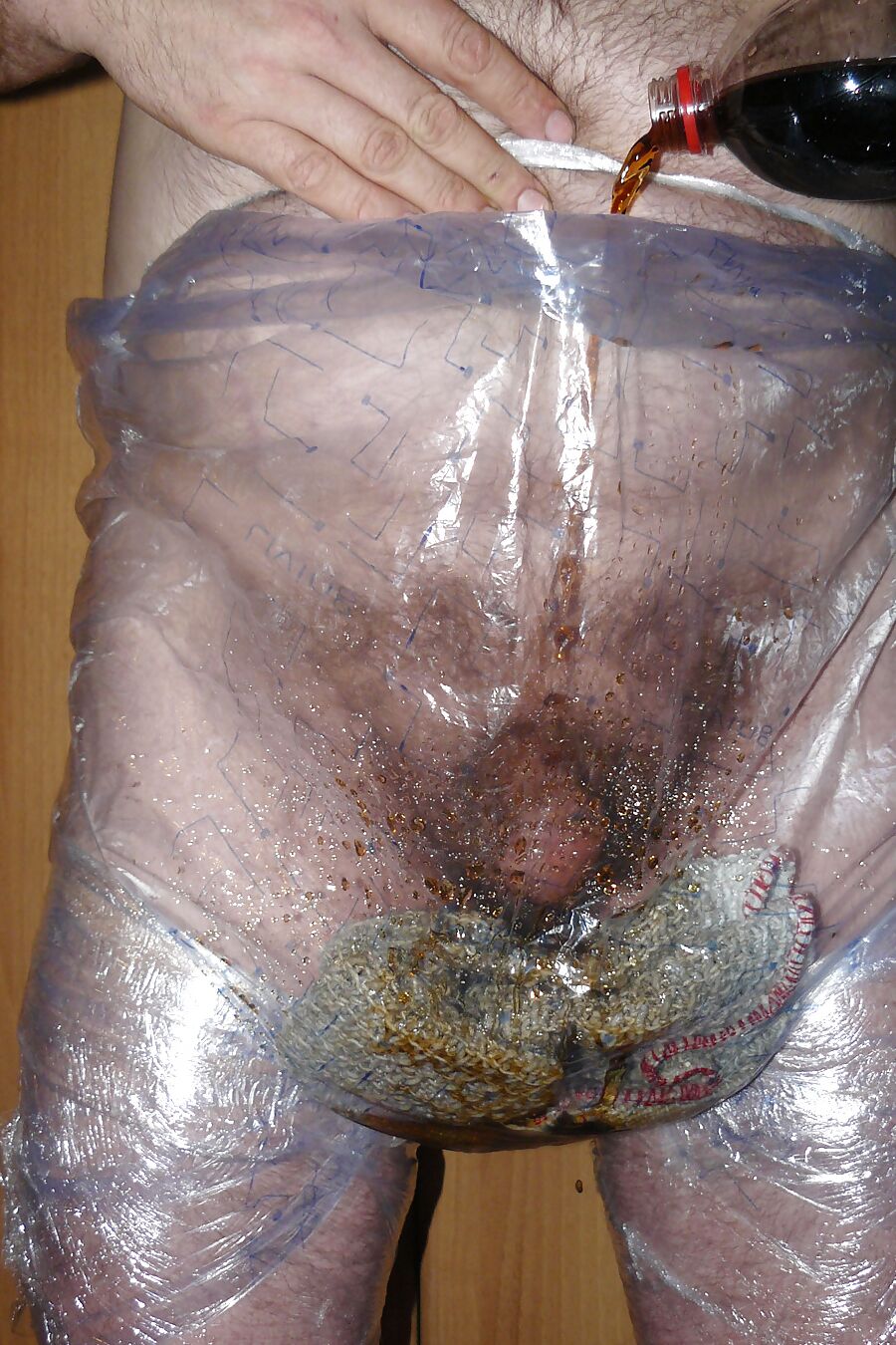 Male humiliation with cola