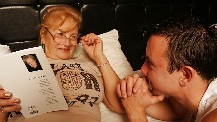 Very old granny fucked by her young boy PART 2