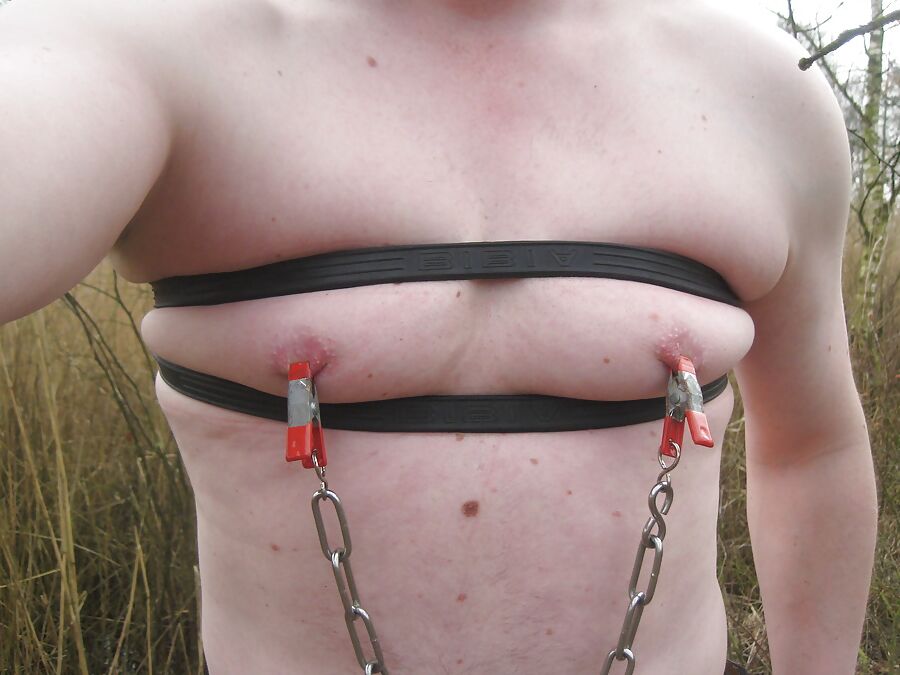 Dutch slave in chastity device