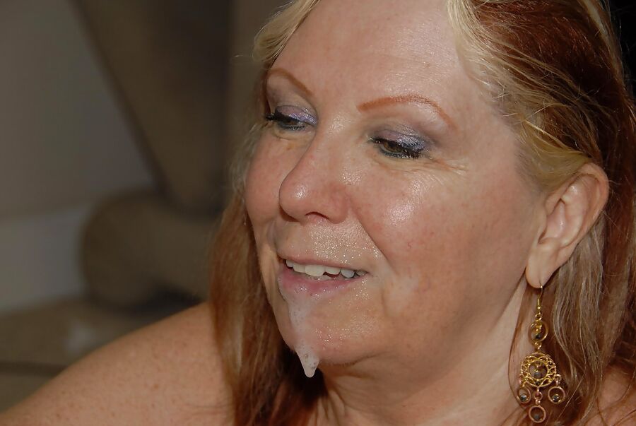 Busty white granny takes black cock and gets facial PART 3