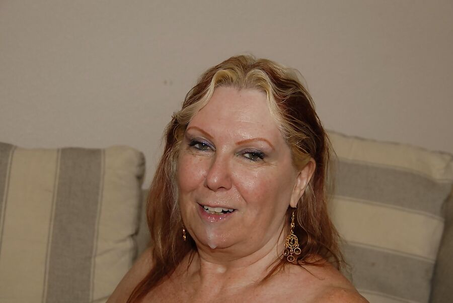 Busty white granny takes black cock and gets facial PART 3