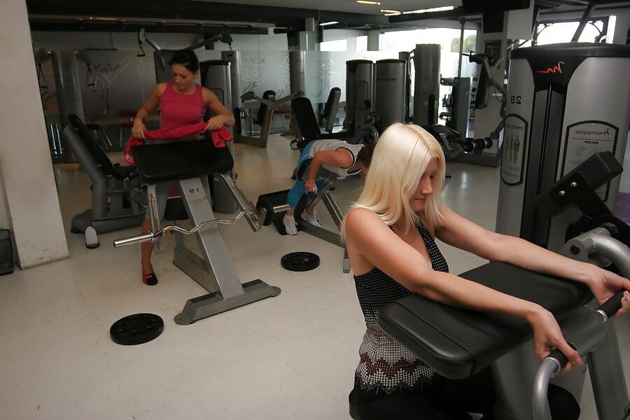 Naked Mature Mothers do Naked Exercises at Gym PART 2