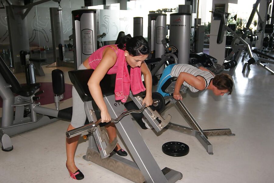 Naked Mature Mothers do Naked Exercises at Gym PART 2