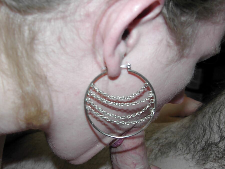 Horny wife Chastity sucking dick
