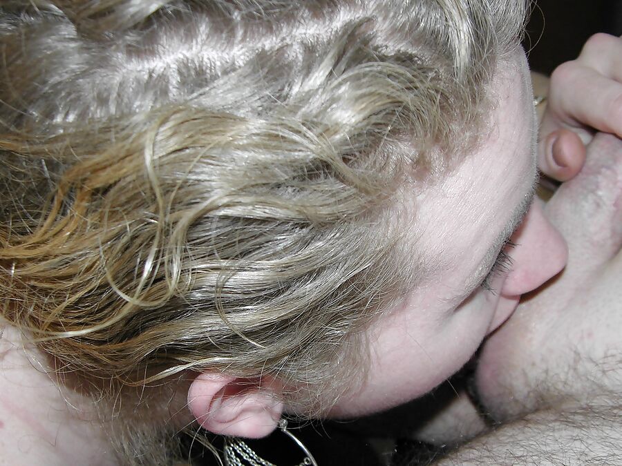 Horny wife Chastity sucking dick