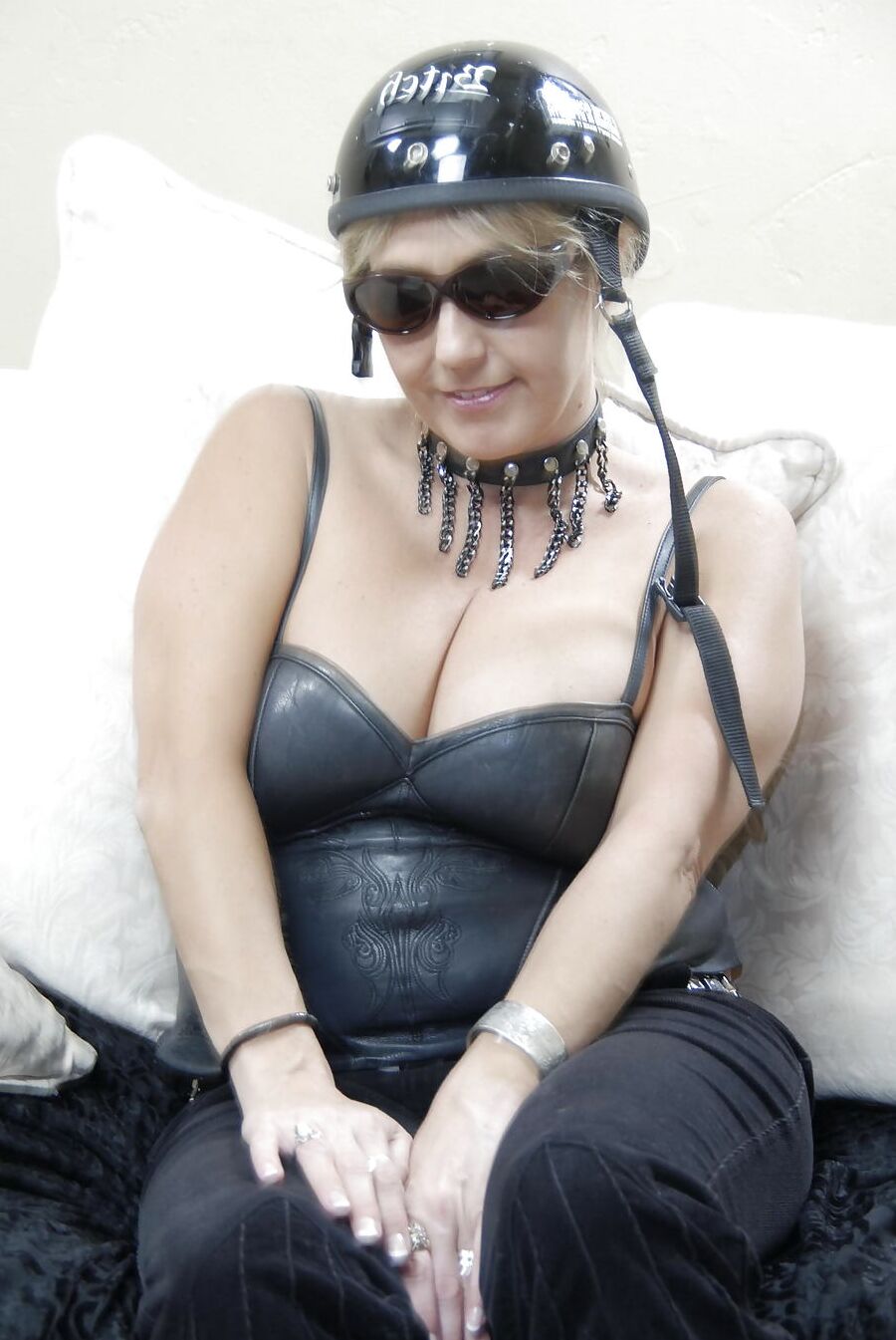 Busty Mother Sucks 2 Black Cocks and Masturbate PART 1