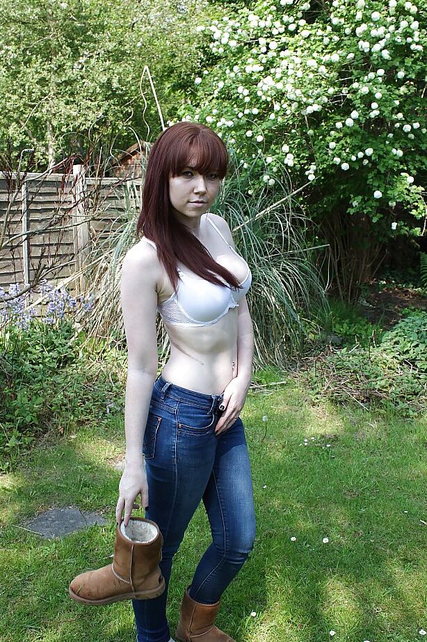 Candi Blows Outdoors