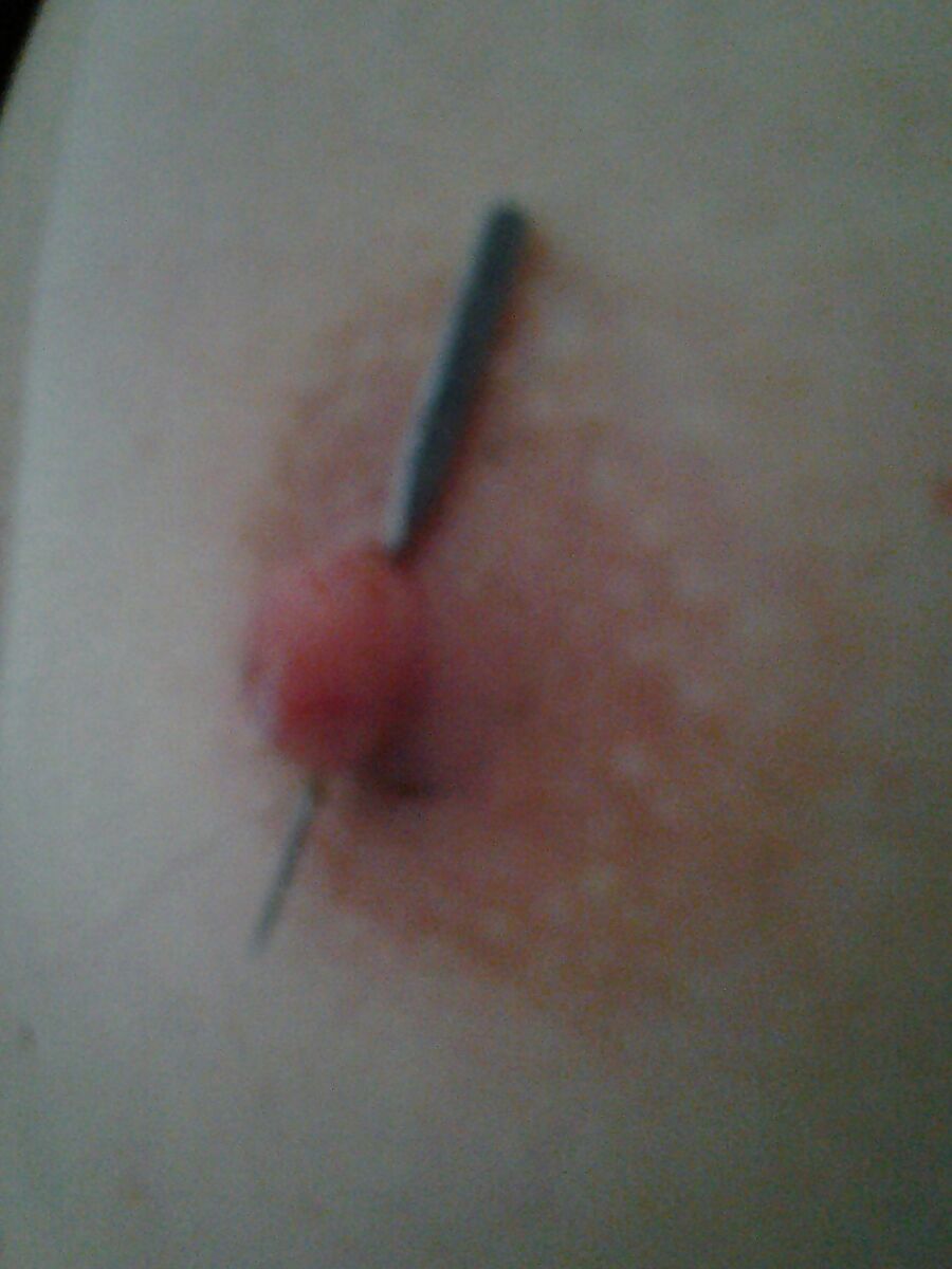 Slow but hard nippel punishment