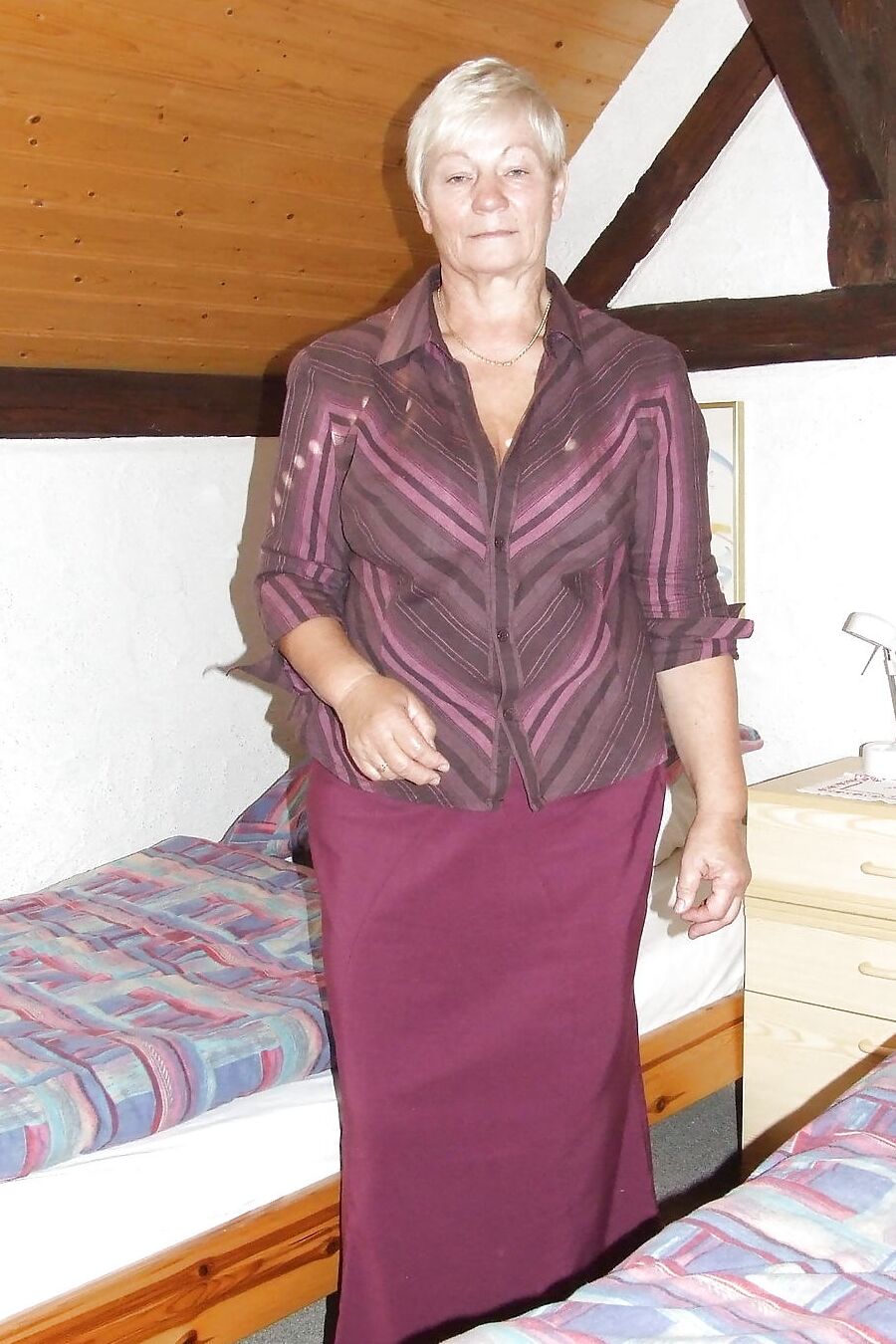 Classy Grandmother Shows Her Best Body Parts PART 1