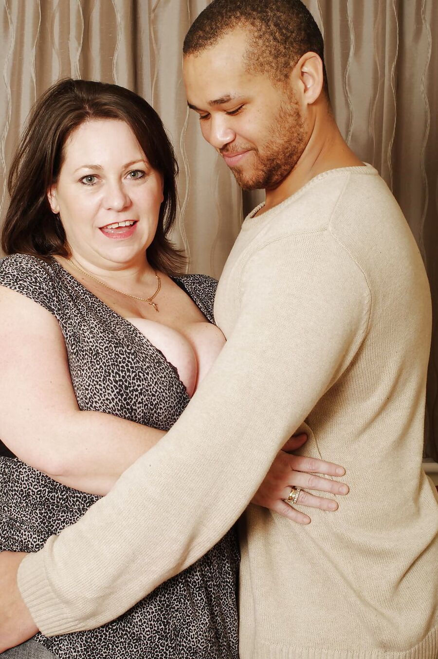 Busty white ma owned by young dude