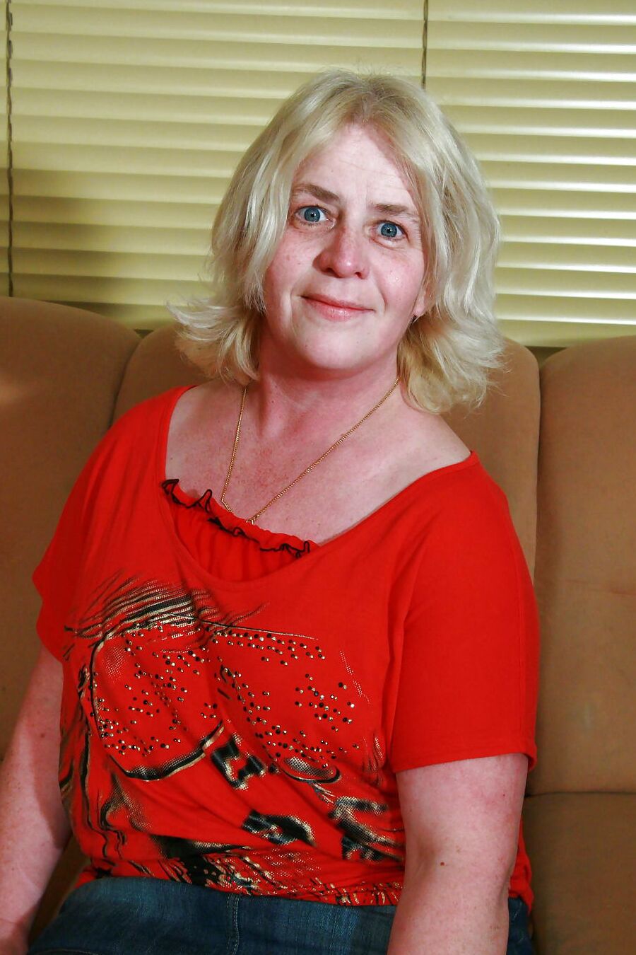 Amateur grandma showing what she got