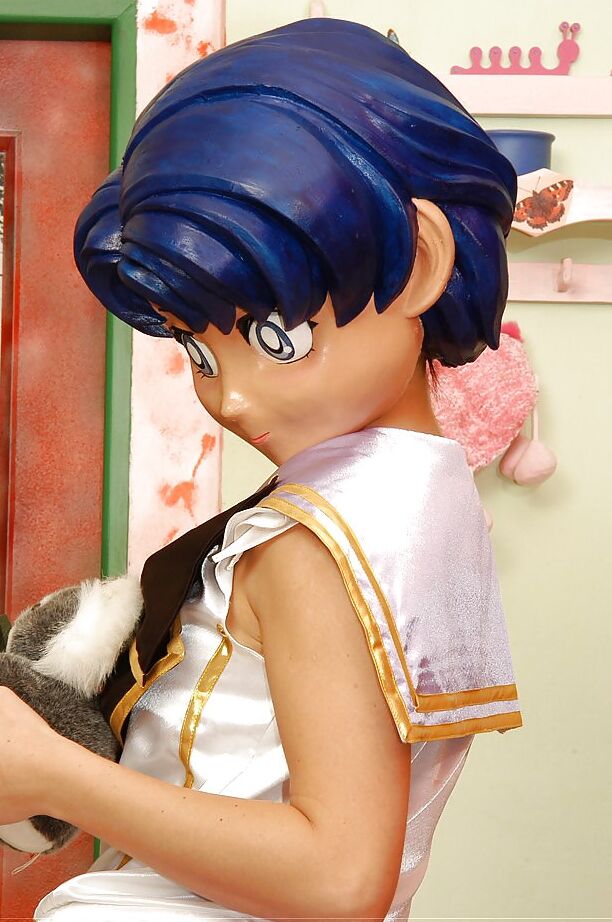 Hot Babe transformed as Manga Girl