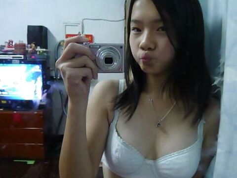 Cute Asian girlfriend selfshot nude pics
