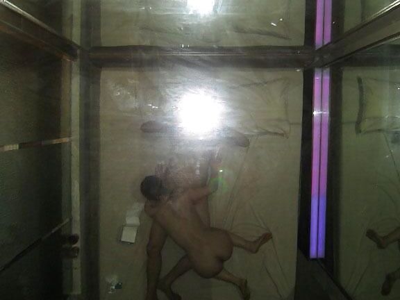 Chinese girlfriend shower and hard sex