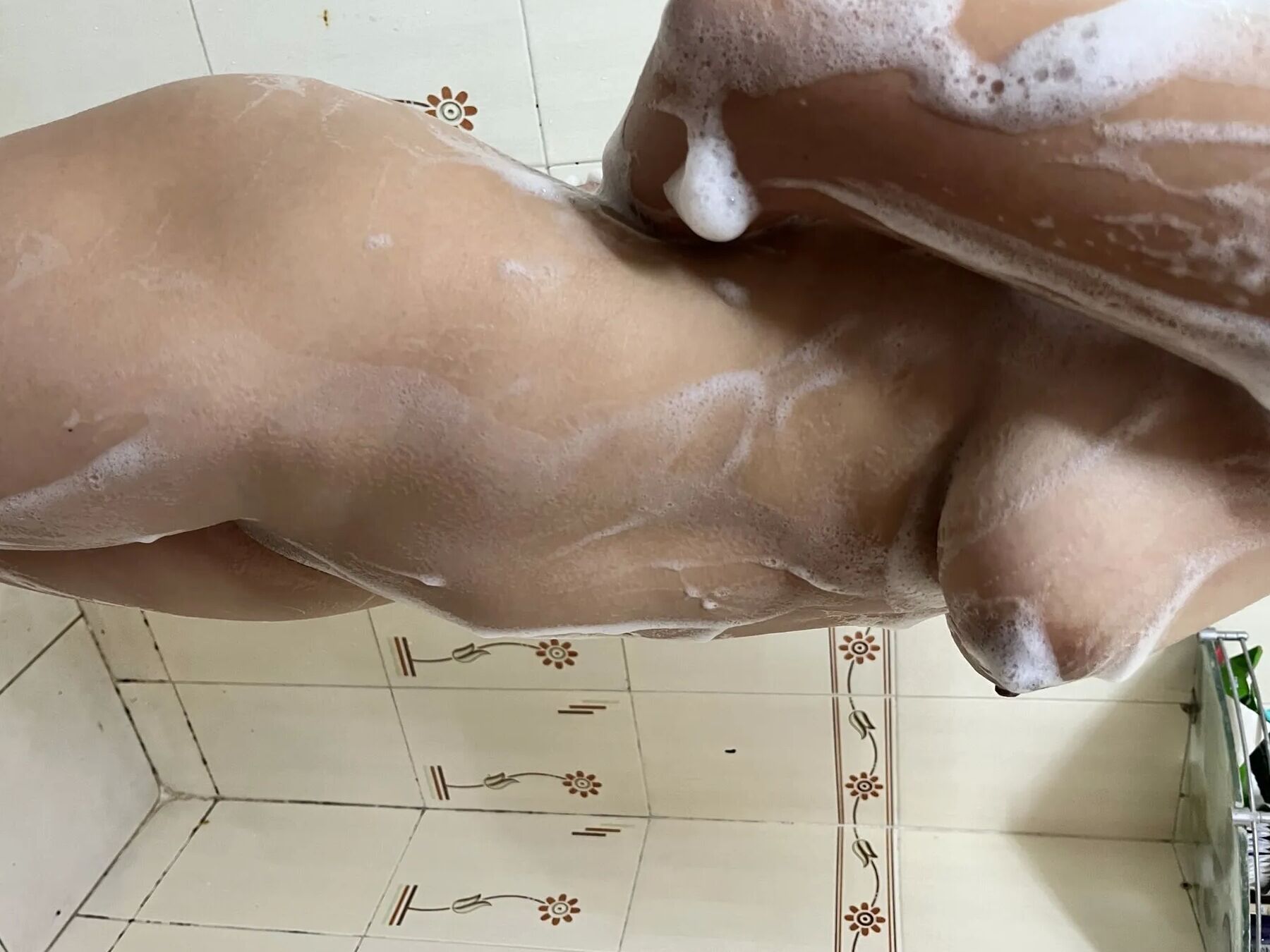 18 year old teen taking shower