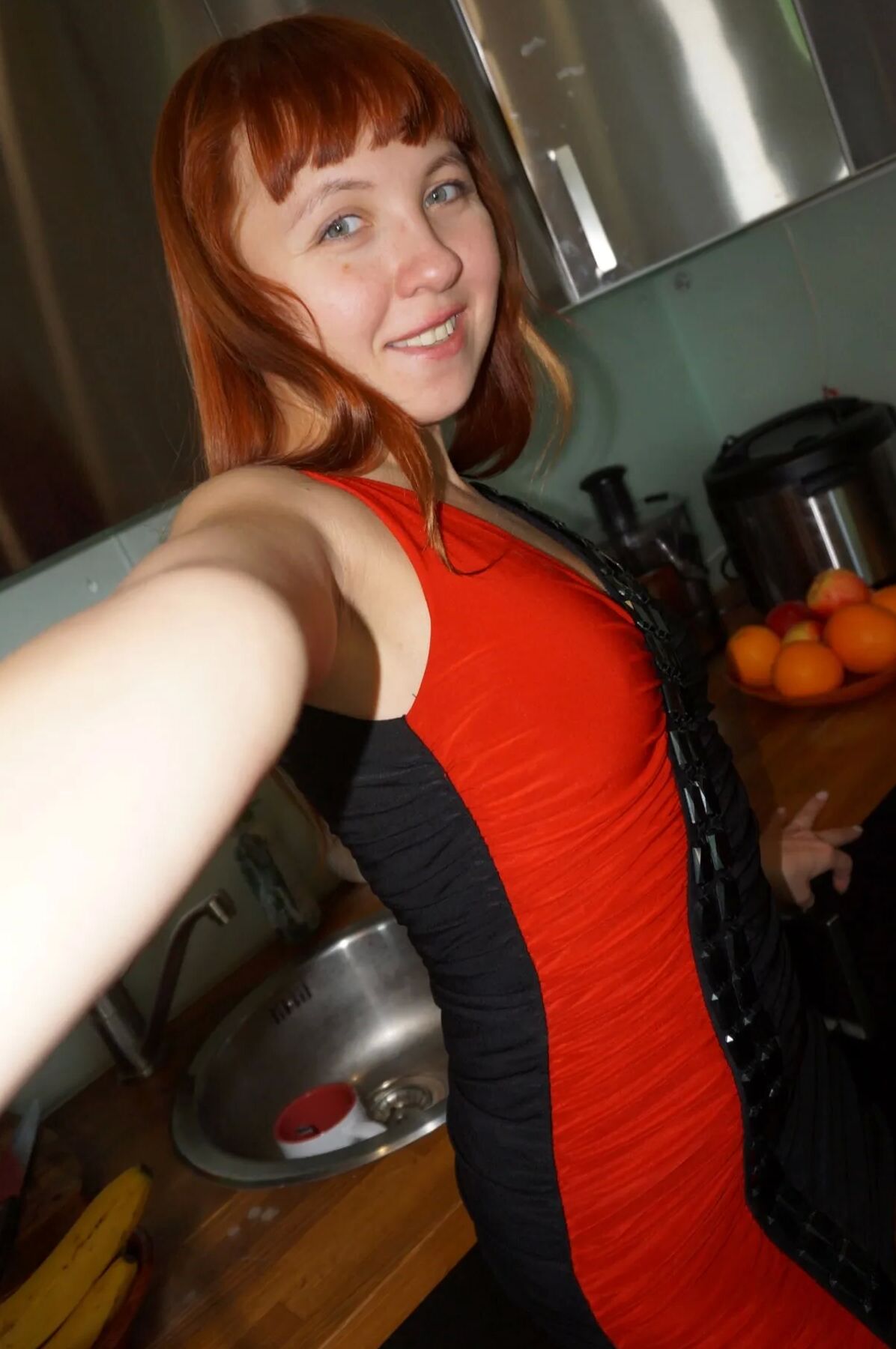 Horny girl posing in different sexy outfits