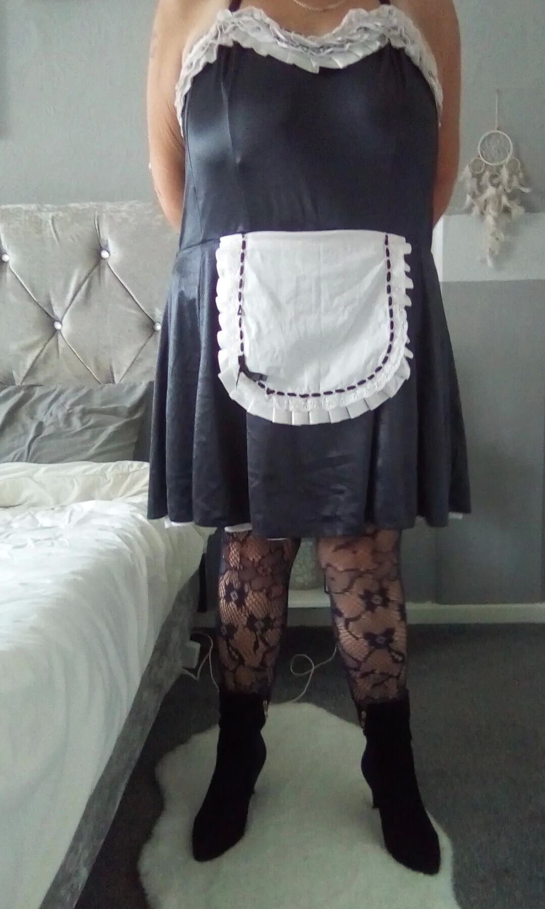 Milf/wife dressed up as sexy maid