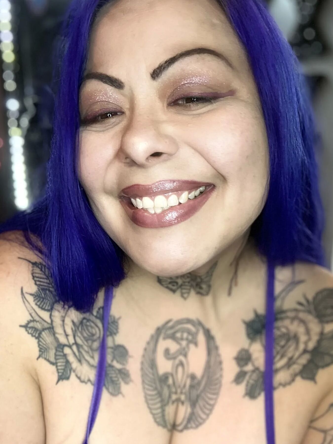 Purple dildo eater