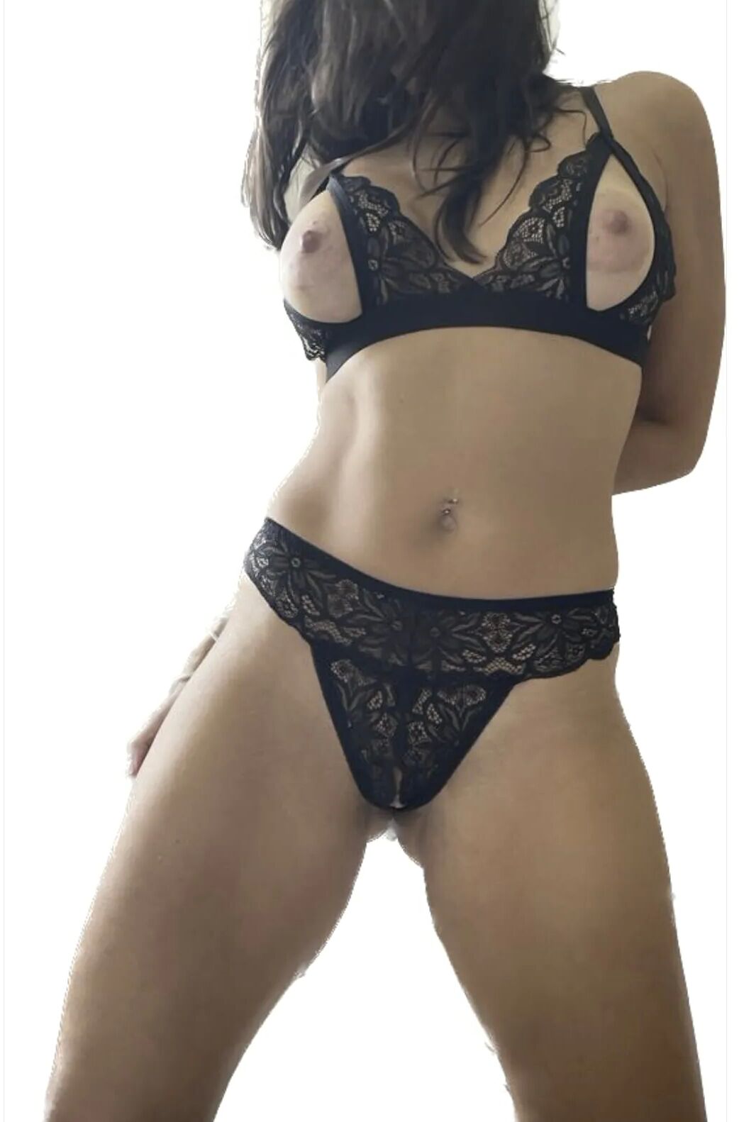 New crotchless panties and bra set