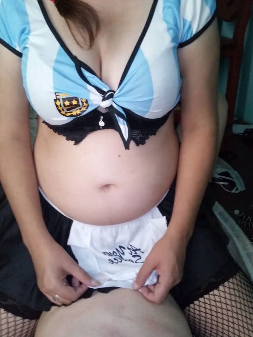 Pack 5 - mi sexy maid argentina con medias negras