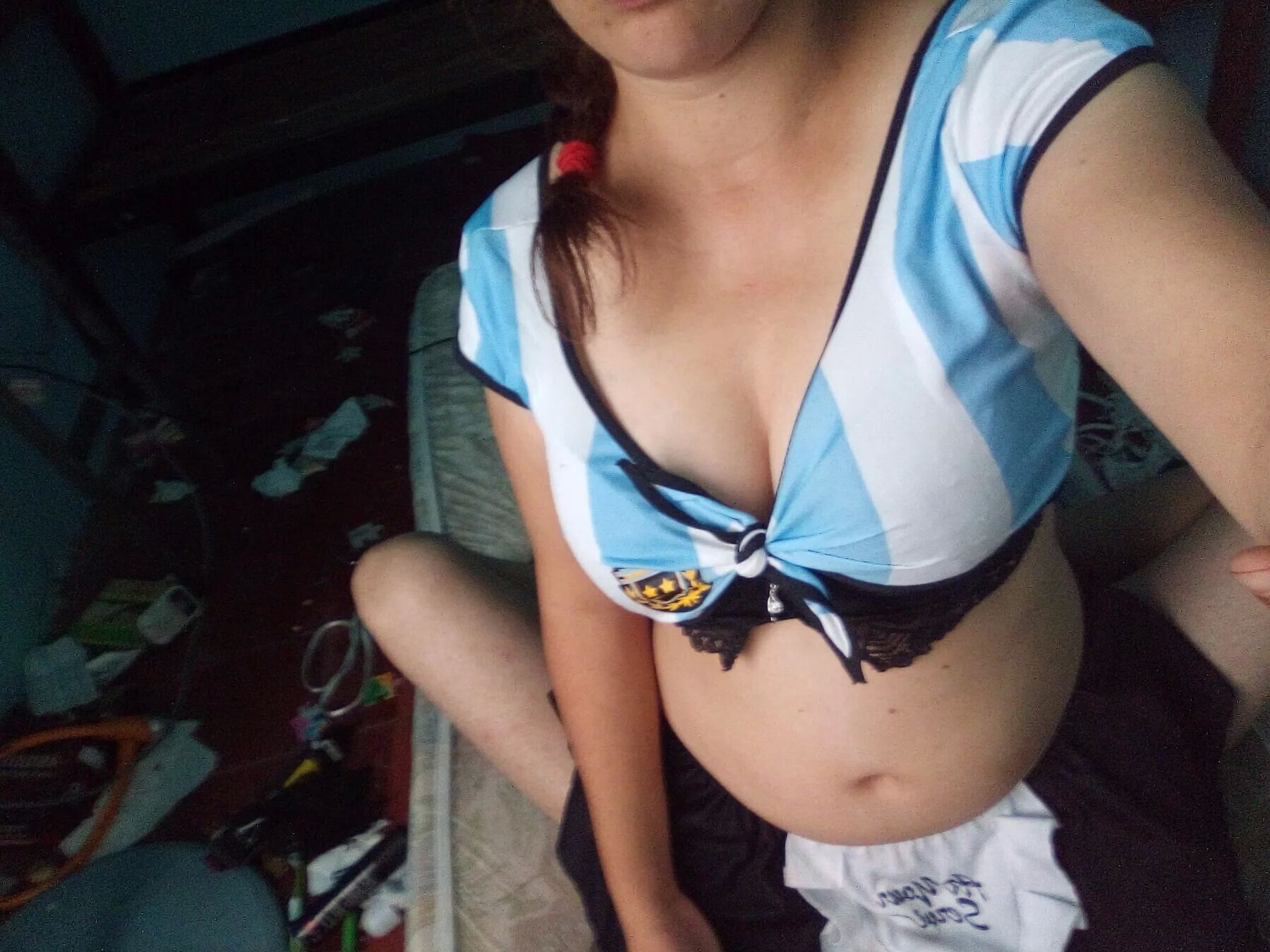 Pack 5 - mi sexy maid argentina con medias negras