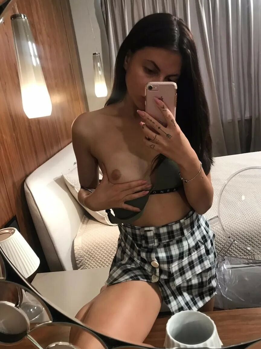 Undressing and taking selfies after college classes