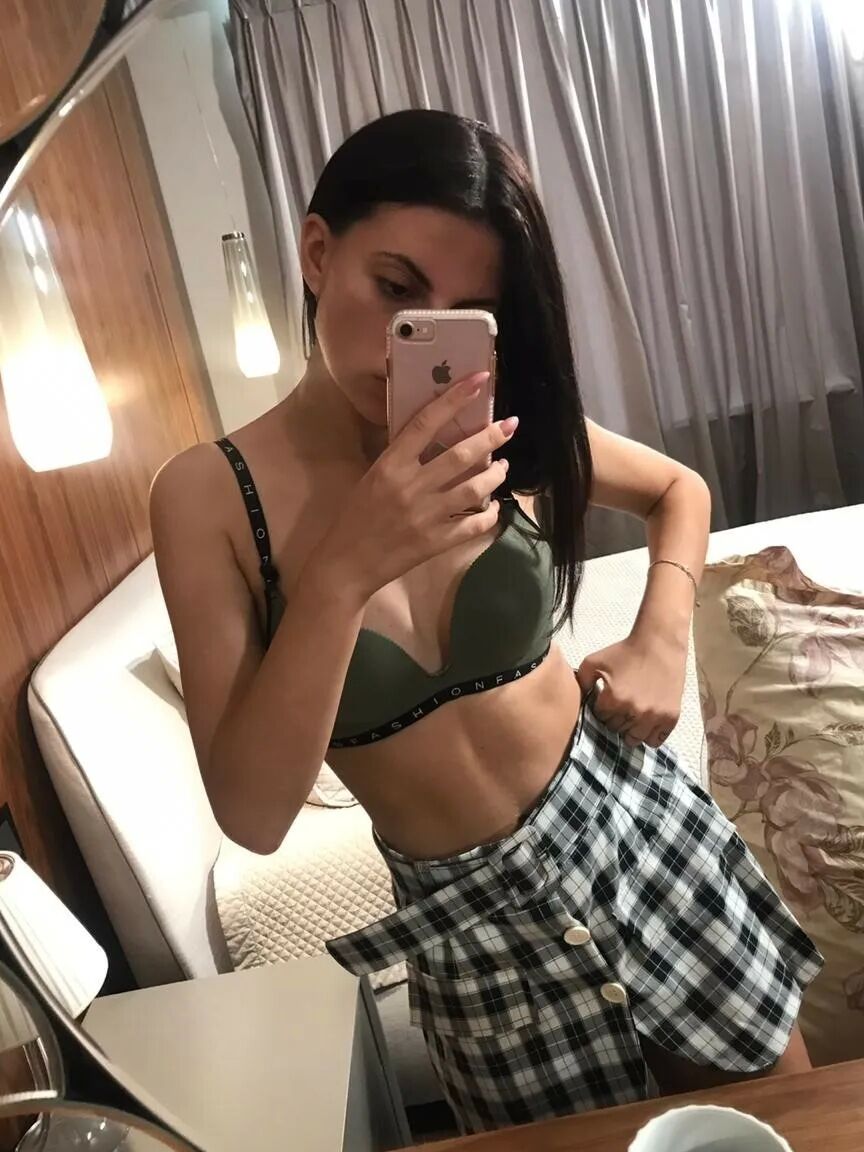 Undressing and taking selfies after college classes