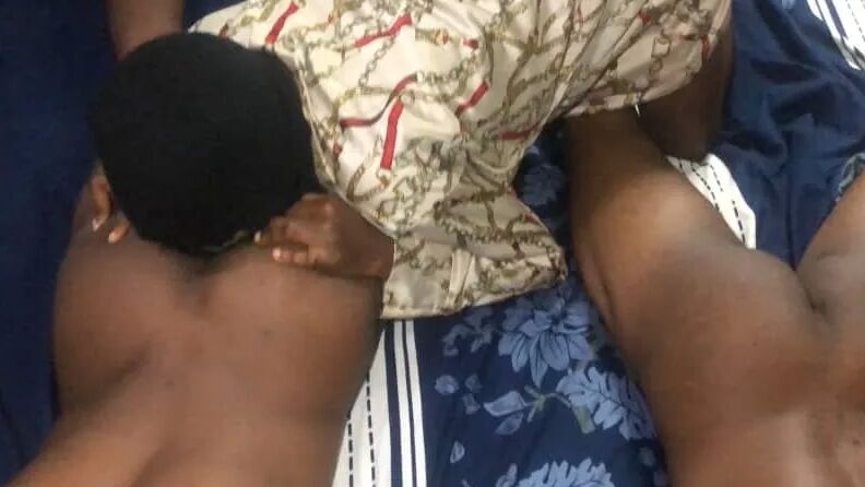 Eating two male assholes