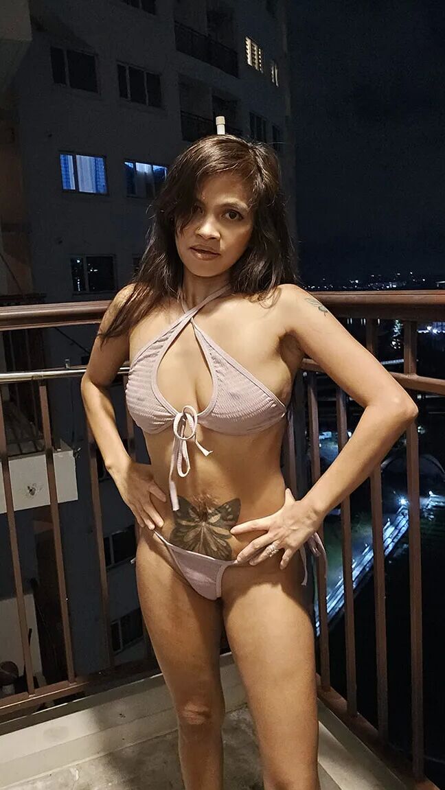 Criss Cross Bikini on Porch